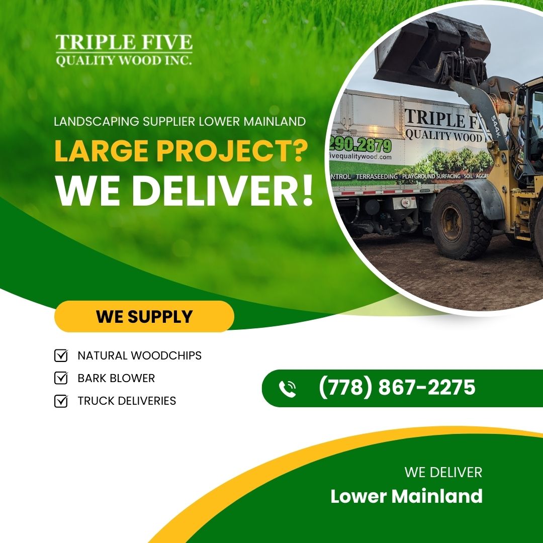 Triple Five Quality Wood Inc Playground Woodchips and Bark Mulch